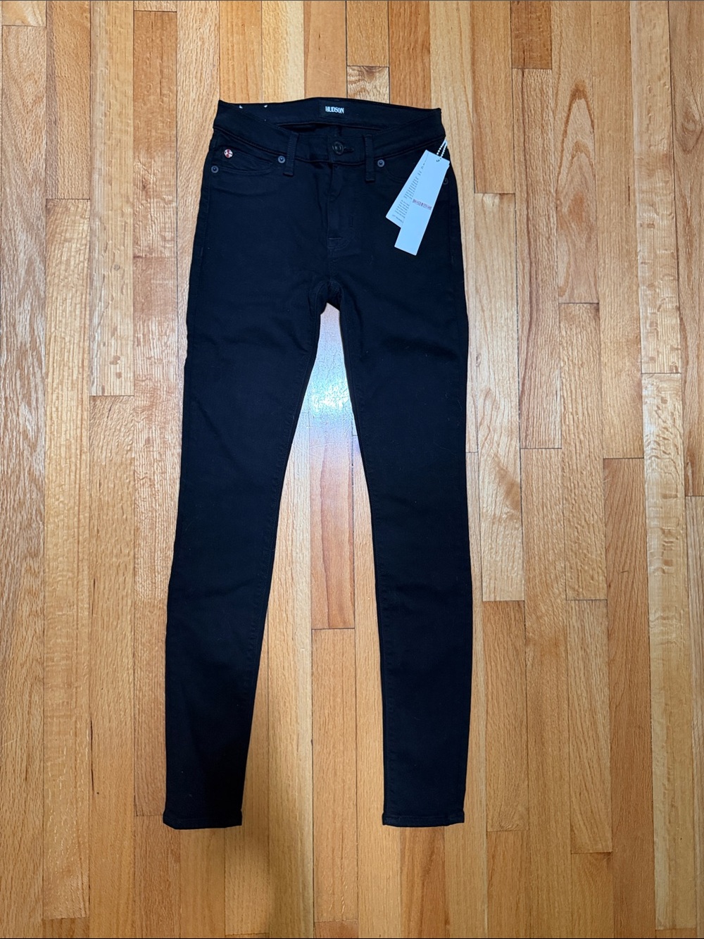 Hudson Jeans Black Midrise Nico Super Skinny